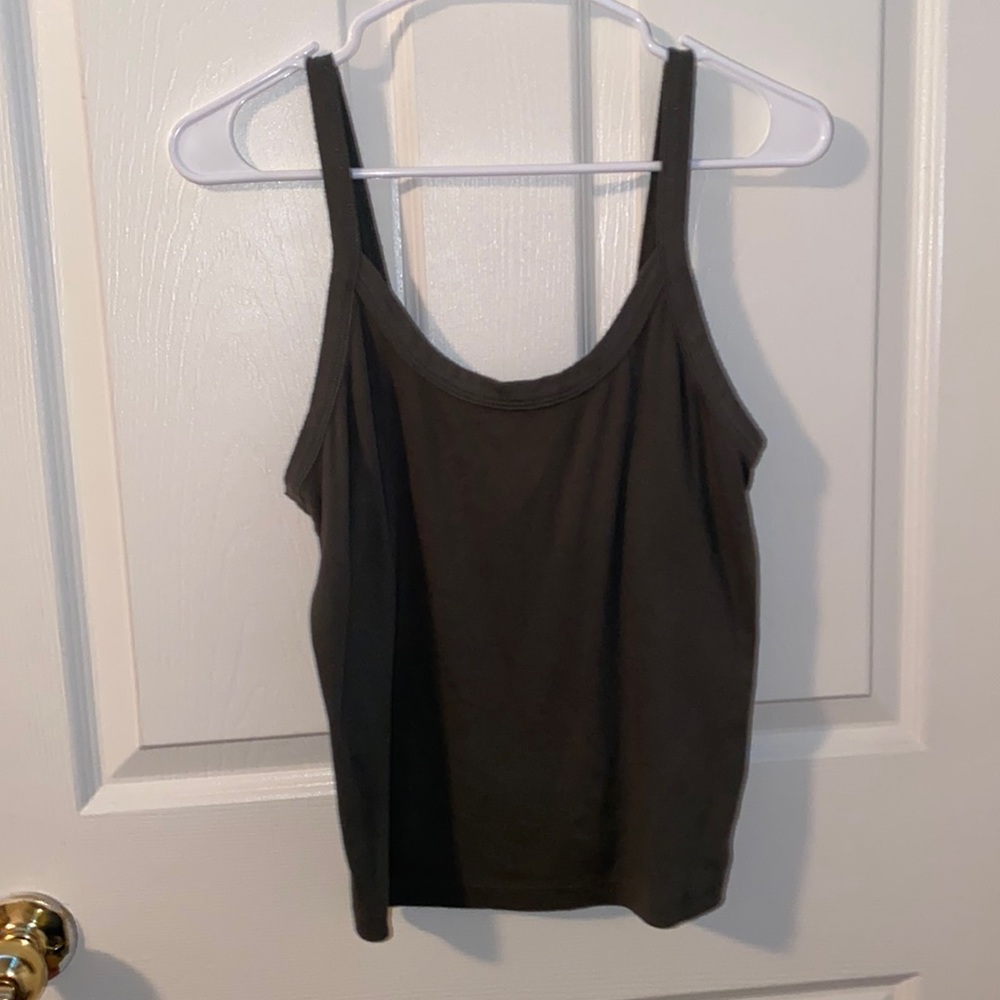 Medium-Dark green tank top